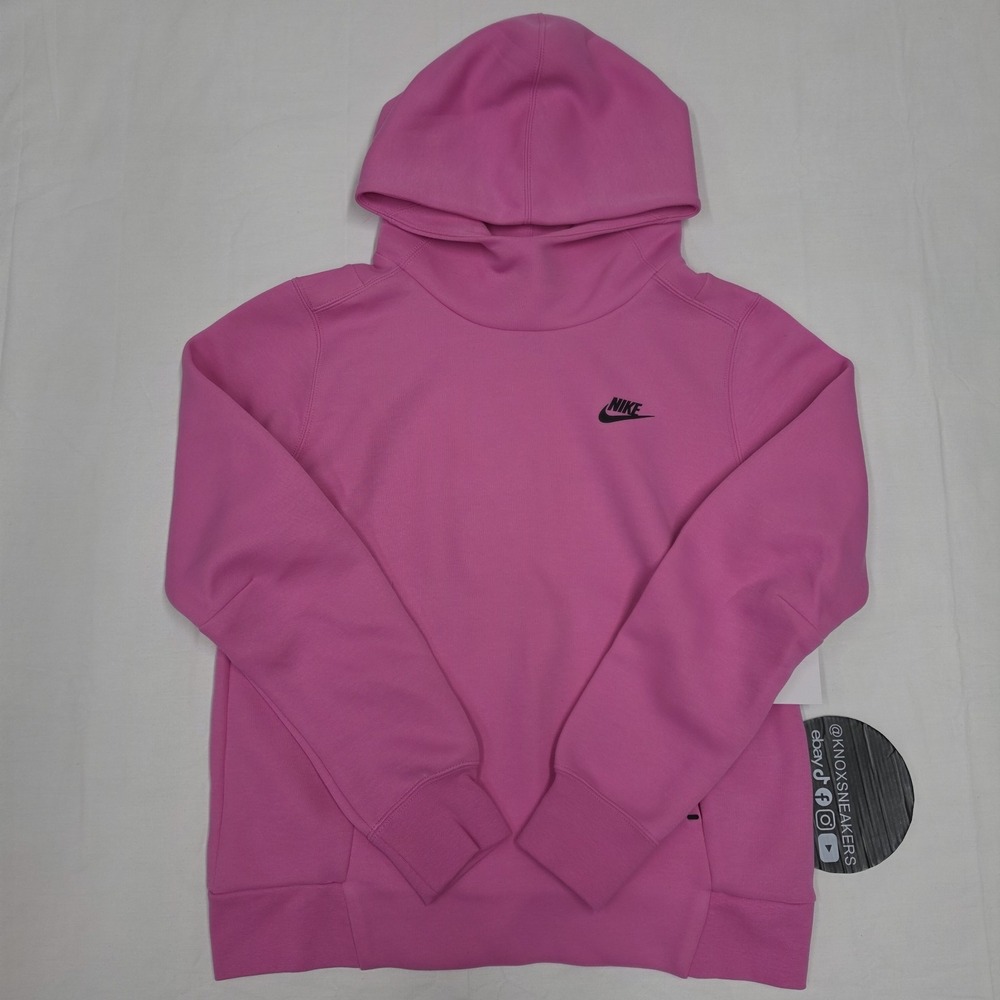 Nike Tech Fleece Scuba Pink Pullover Hoodie HV2447-675 Women's Size Small